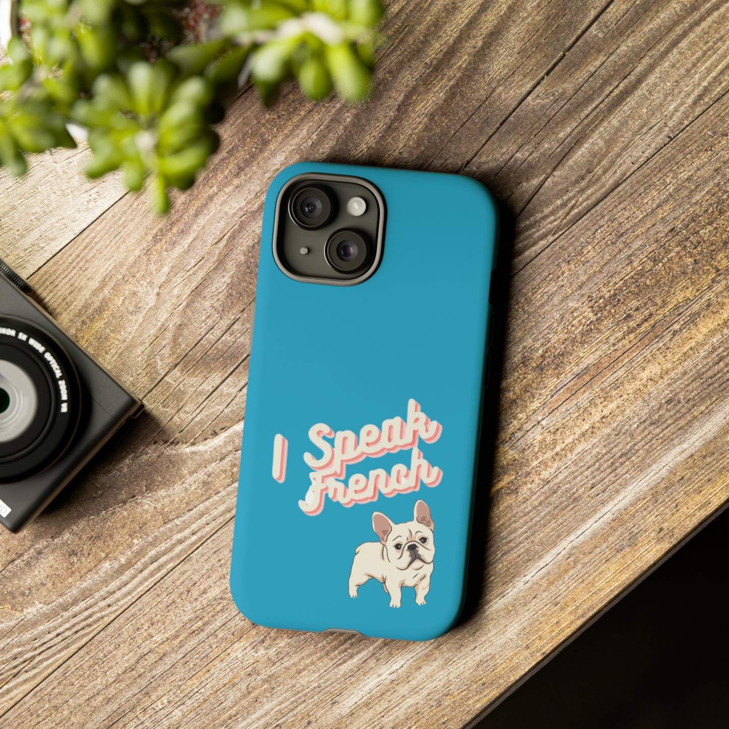 I Speak French blue iPhone 13-15 case