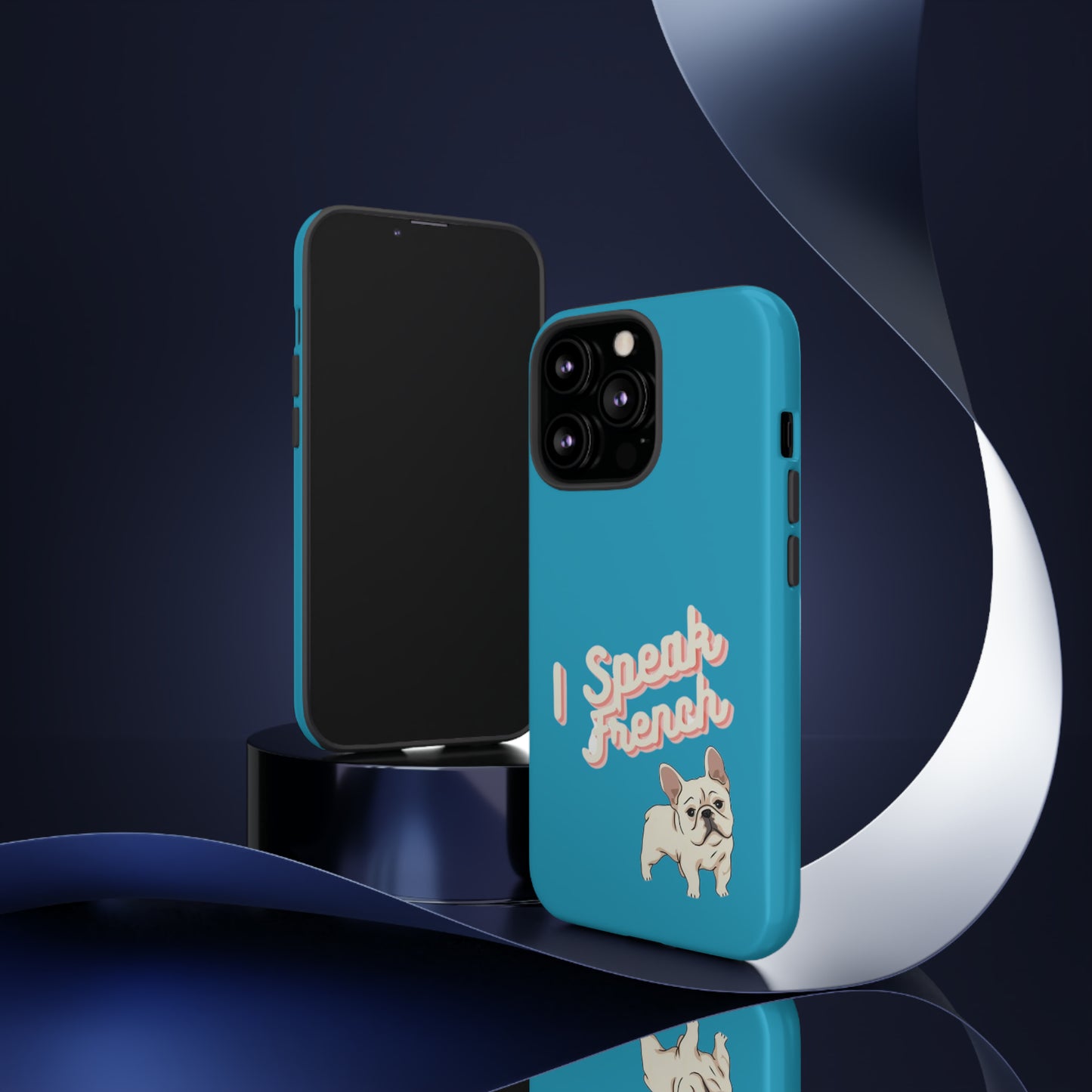 I Speak French blue iPhone 13-15 pro case