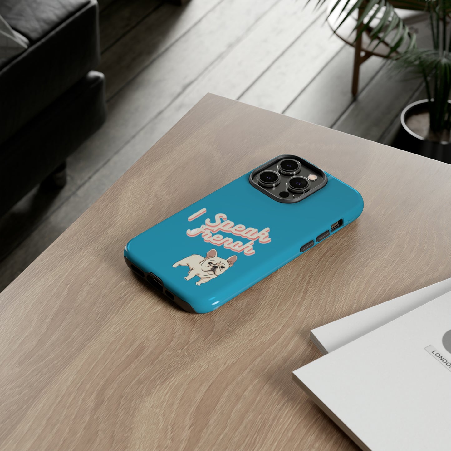 I Speak French blue iPhone 13-15 pro case