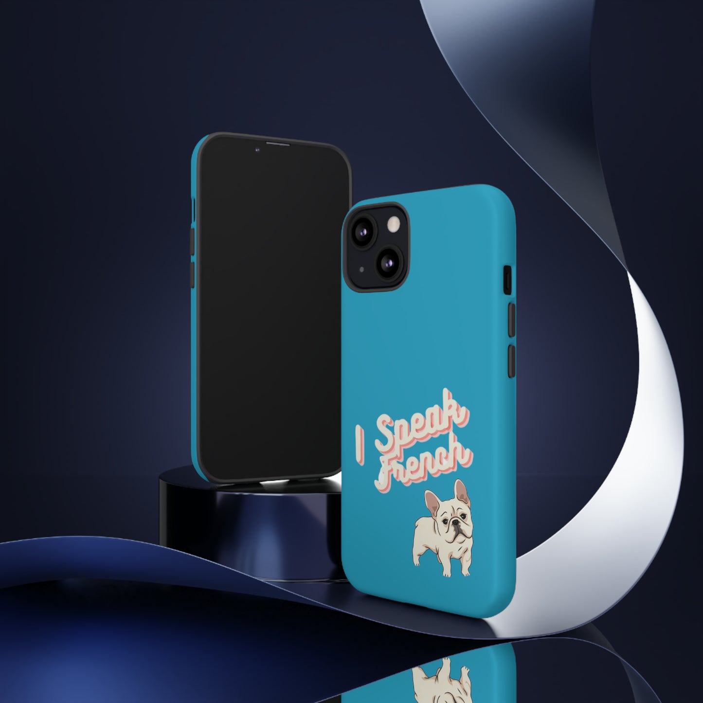 I Speak French blue iPhone 13-15 case