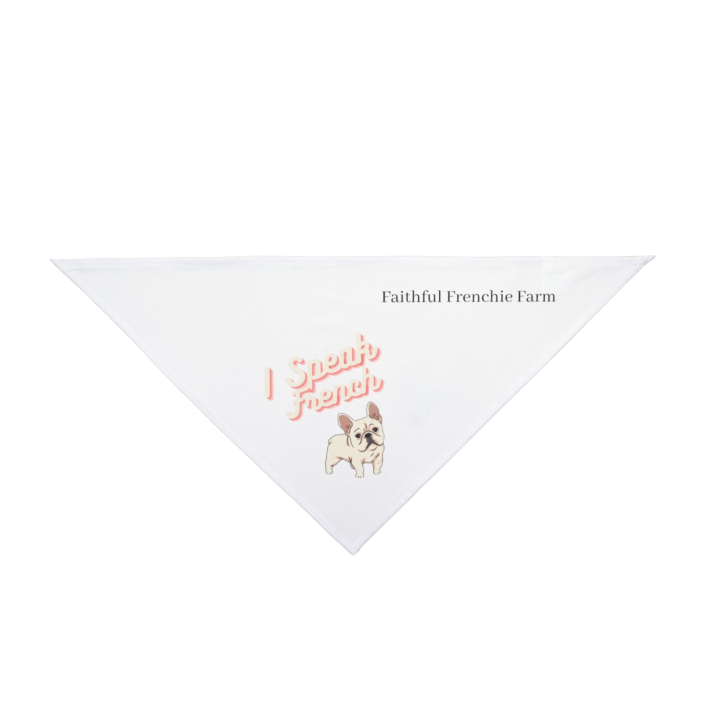 I Speak French Pet Bandana