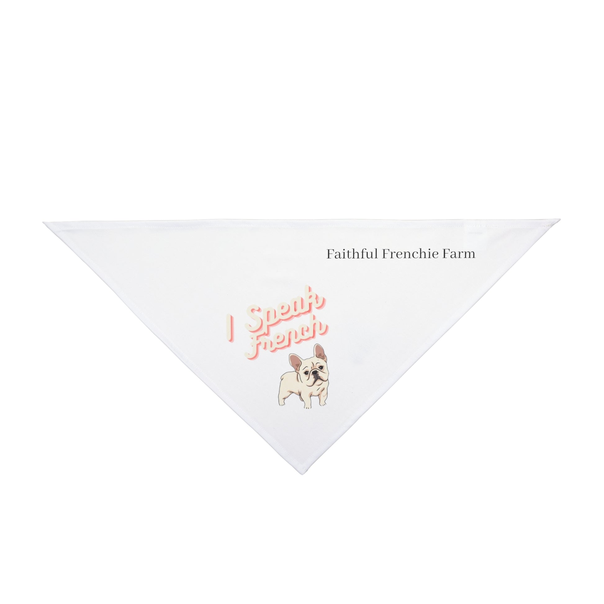 I Speak French Pet Bandana