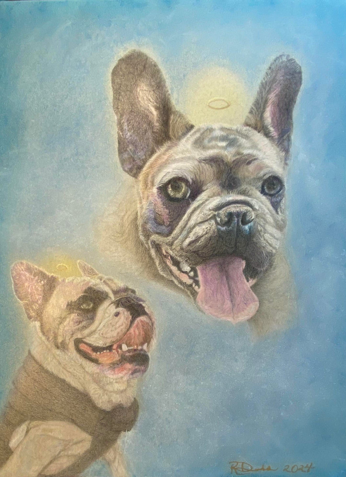 Commissioned Custom Pet Art, Drawing, Painting, Memorial