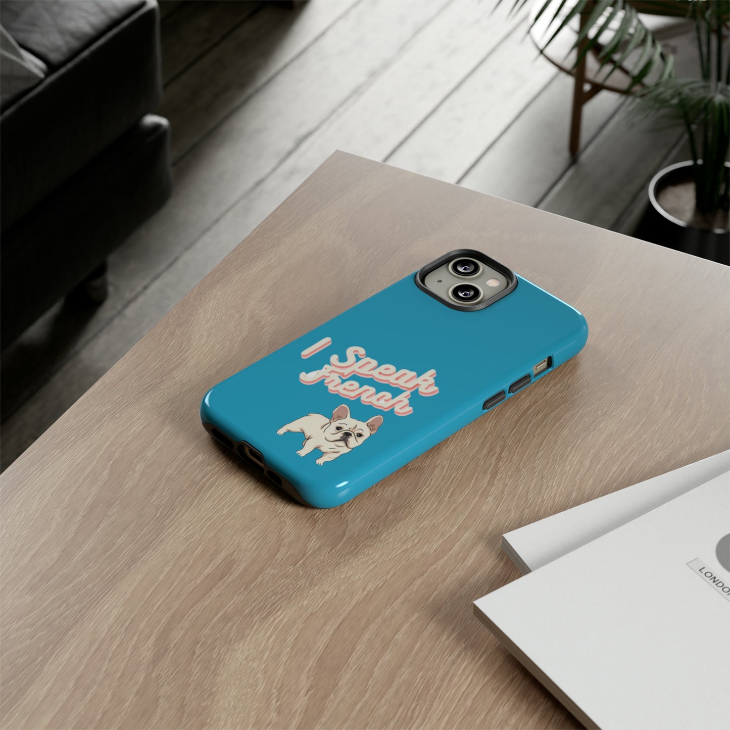 I Speak French blue iPhone 13-15 case