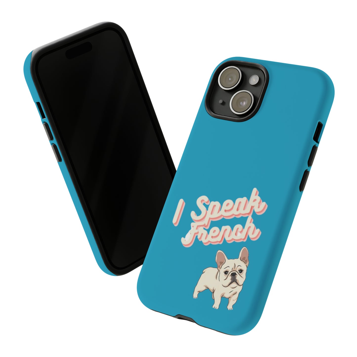 I Speak French blue iPhone 13-15 case