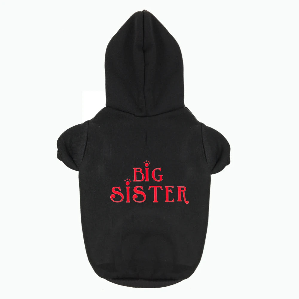 Big Sister Printed Pet Hoodie