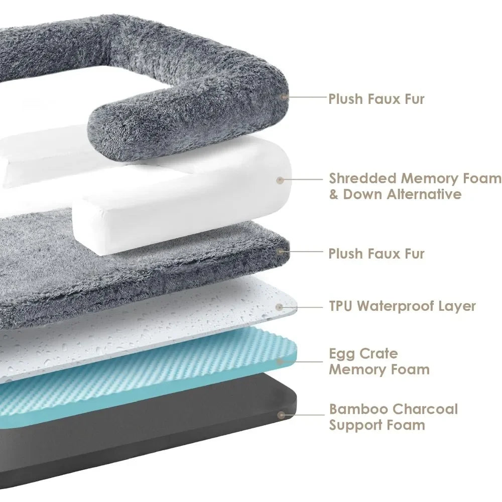 the layers of the Human Sized Doggie Mattress