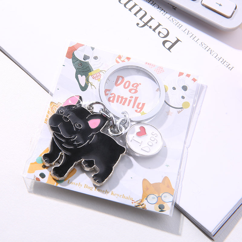 French Bulldog Keychain Metal Dog Keyring Cute Keychain Pendant Decoration  Car Bag Backpacks Wallet Key Rings Charms Pendant Puppy Dog Pet Gift, Buy  More, Save More