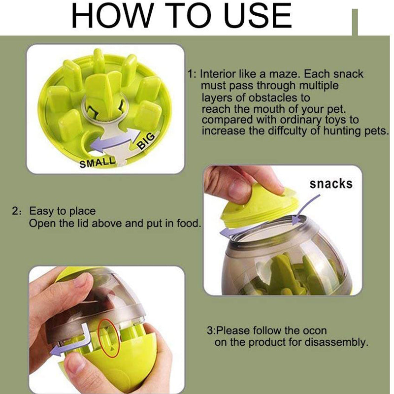 instructions on how to use the treat dispenser