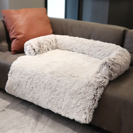 gray Fluffy Pet Blanket-Pillow