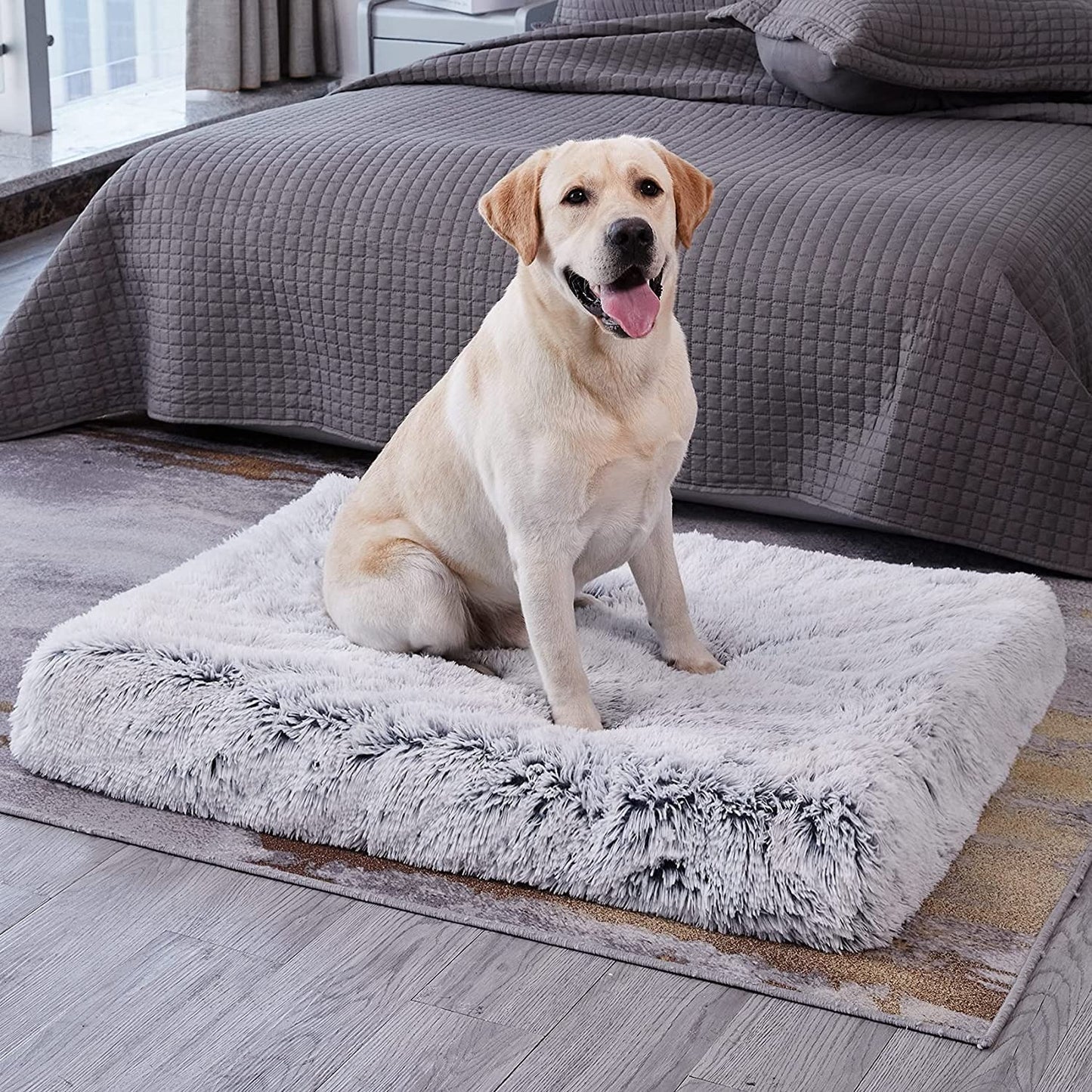 Long Plush Cushion Pet Bed