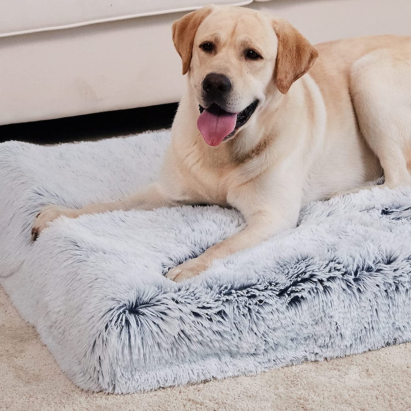 Long Plush Cushion Pet Bed