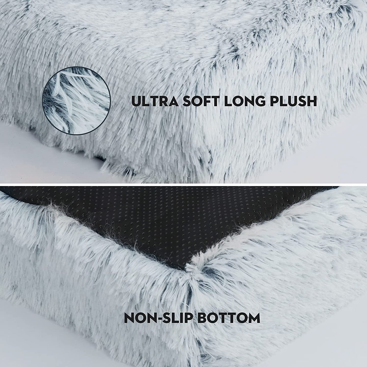 non slip-long-plush-pet bed