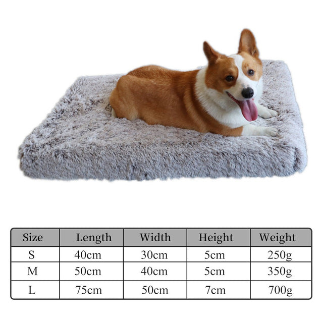 size chart of the waterproof pet bed